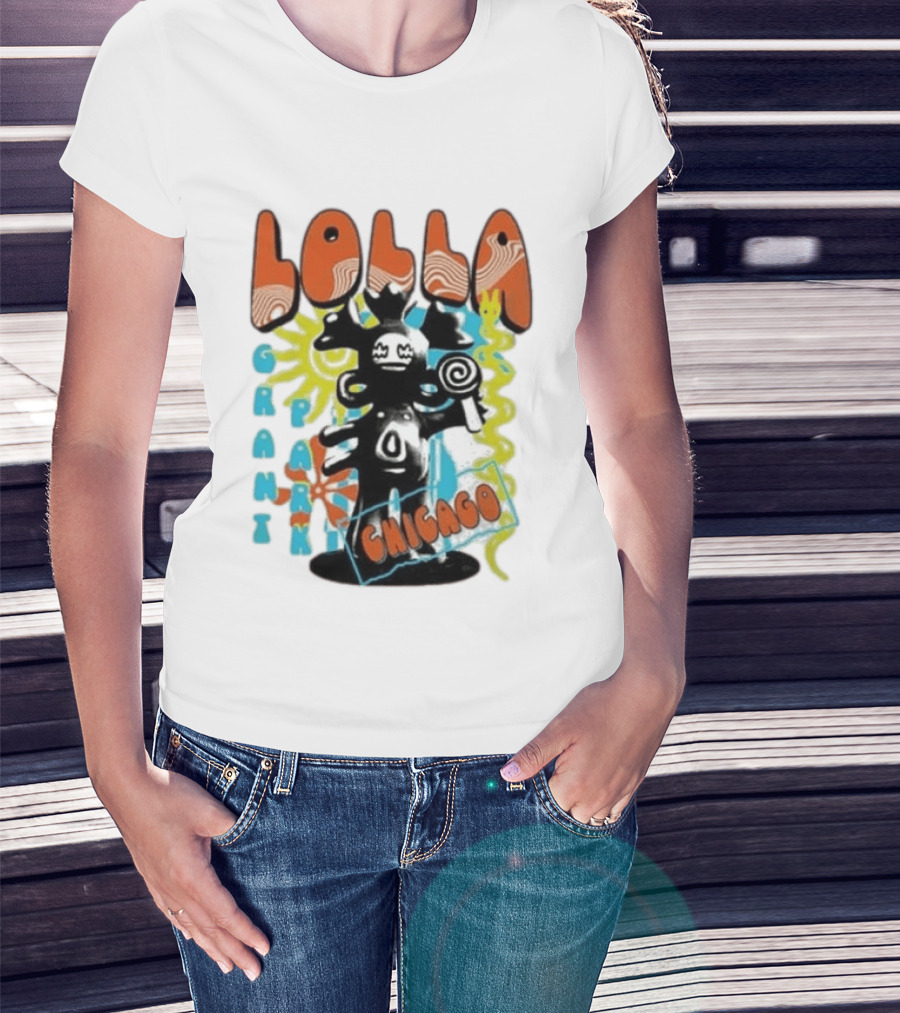 Lollapalooza Festival Lolla Grant Park Chicago Lineup July 30 Aug 2 2026 T-Shirt