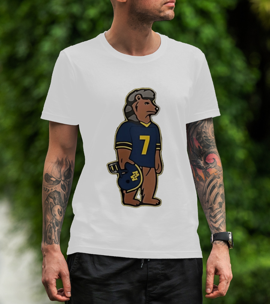 Morgan Wallen Still The Problem Tour 2026 Bear Football Helmet Number 7 T-Shirt
