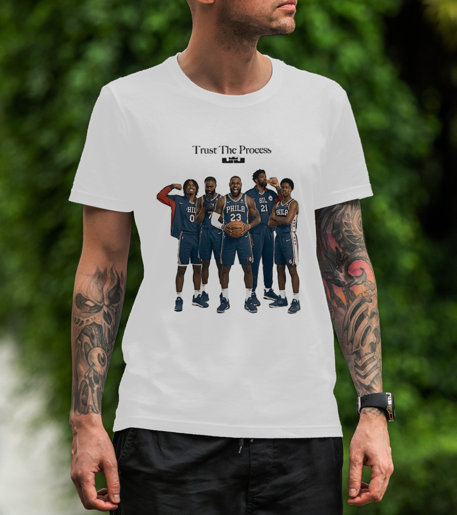Trust The Process Philly Basketball Team Players T-Shirt
