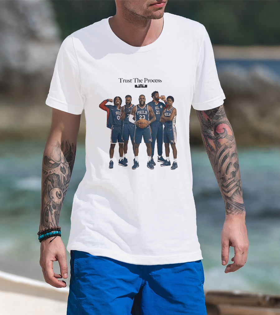 Trust The Process Philly Basketball Team Players T-Shirt