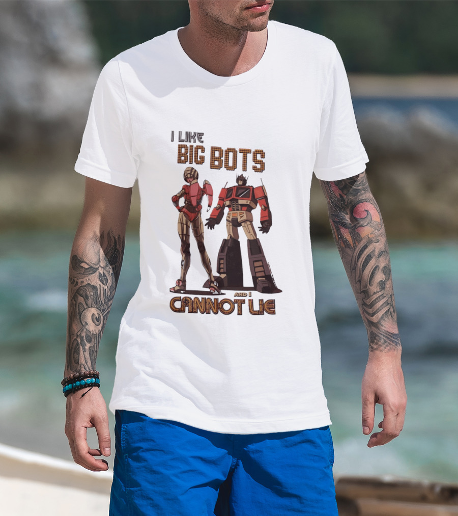I Like Big Bots And I Cannot Lie Optimus Prime Elita One Transformers Generation 1 T-Shirt