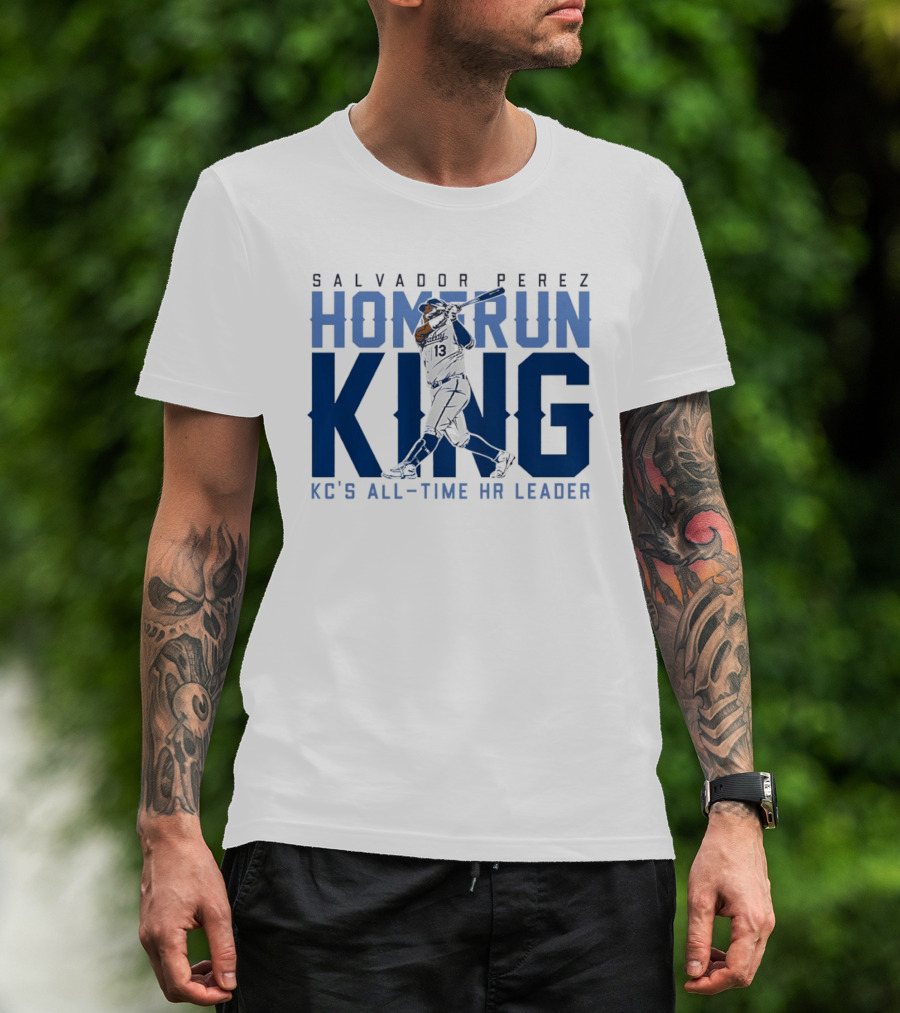 Salvador Perez Home Run King KC's All Time HR Leader T-Shirt