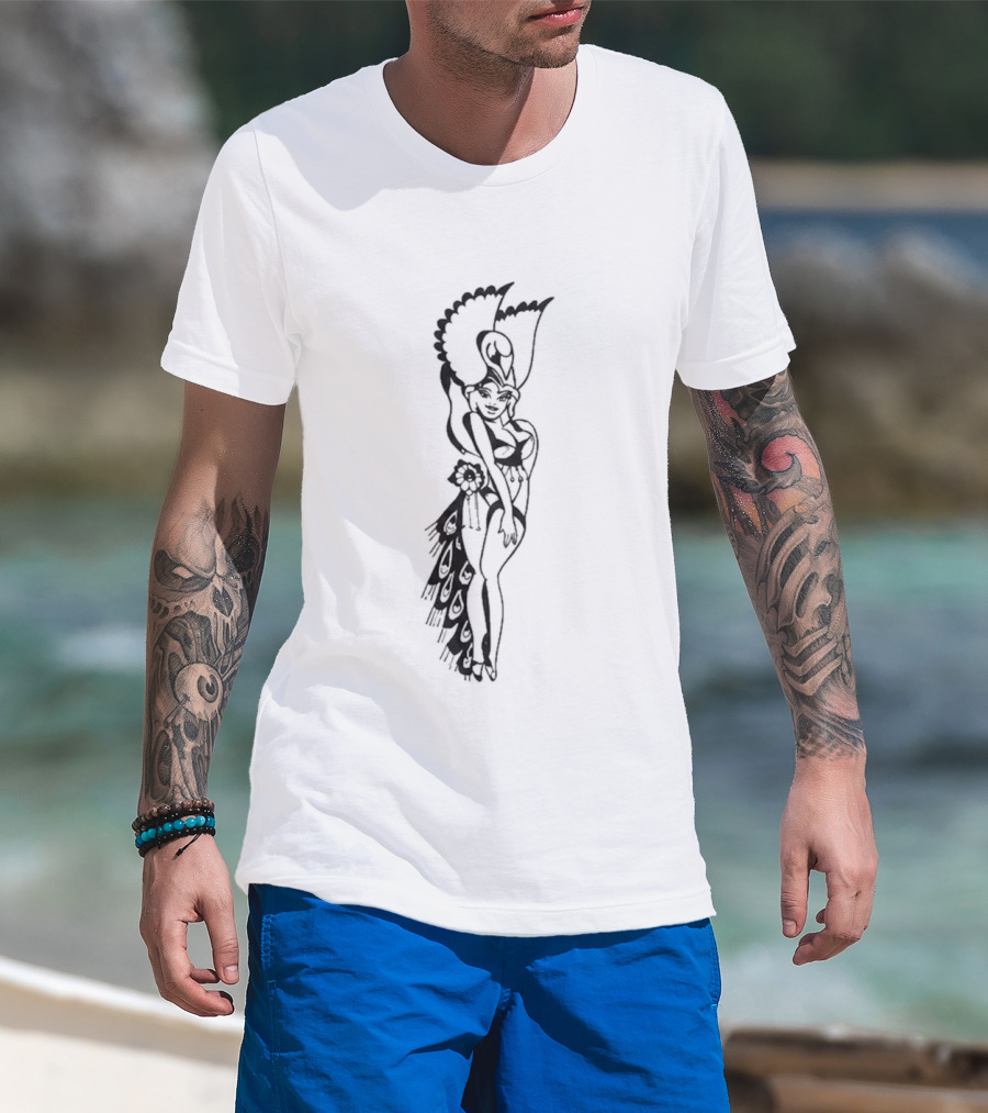 Slayyyter Worst Girl In The World Tour Rooster Warrior Sketch T-Shirt