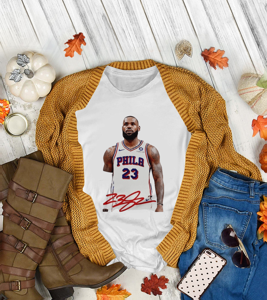 Philadelphia 23 LeBron James NBA Jersey Philly Arrival T-Shirt