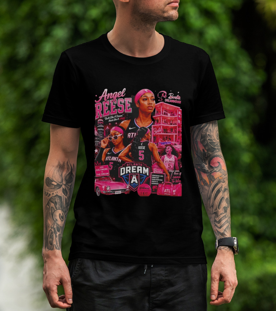 Angel Reese Barbie Dreamhouse Atlanta Dream Basketball Dawg Confidence Dominant T-Shirt