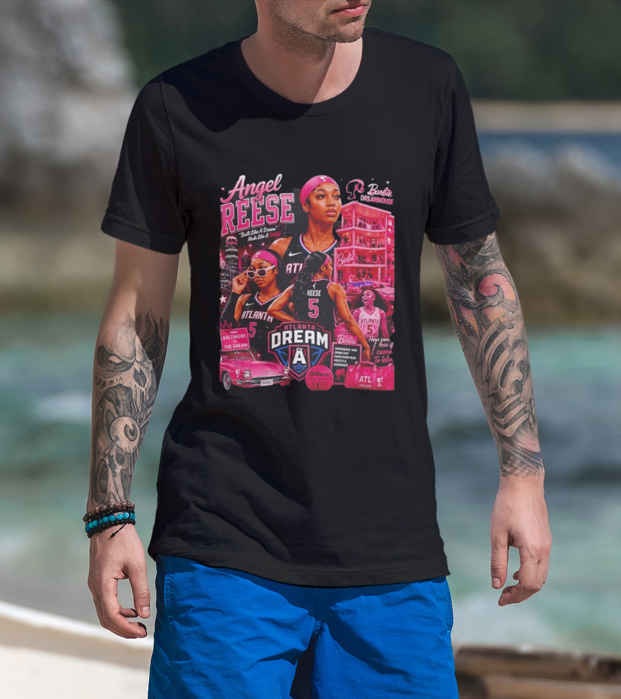 Angel Reese Barbie Dreamhouse Atlanta Dream Basketball Dawg Confidence Dominant T-Shirt