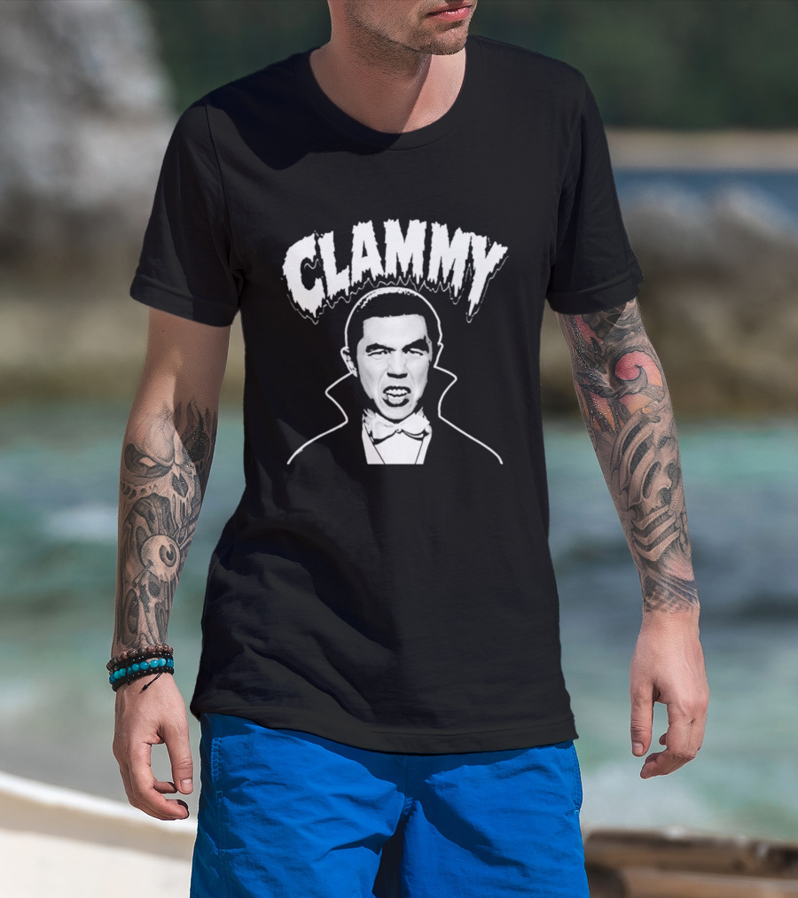 Clammy Dracula Vampire Halloween Costume T-Shirt