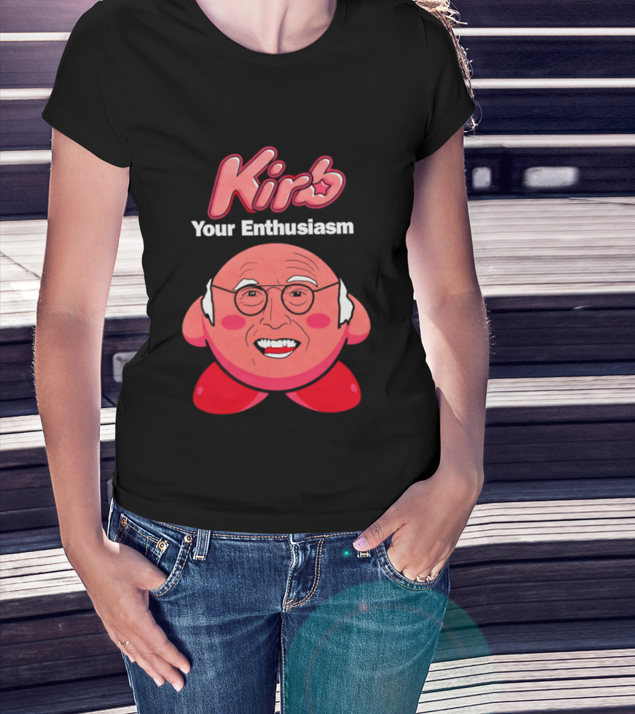 Kirb Your Enthusiasm Kirby Larry David T-Shirt