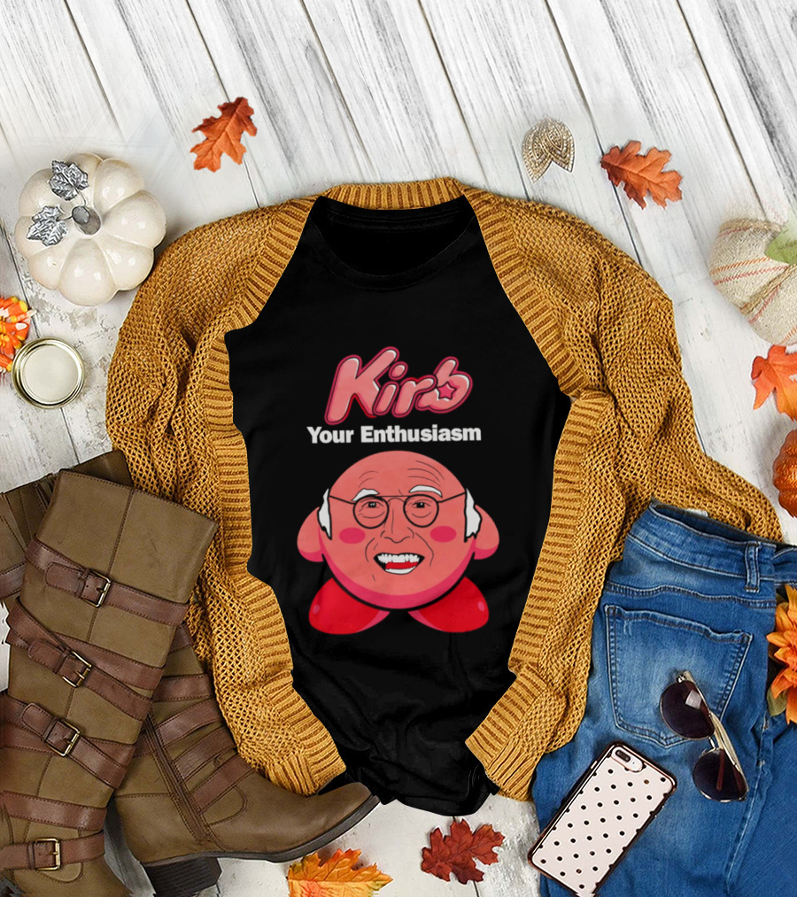 Kirb Your Enthusiasm Kirby Larry David T-Shirt