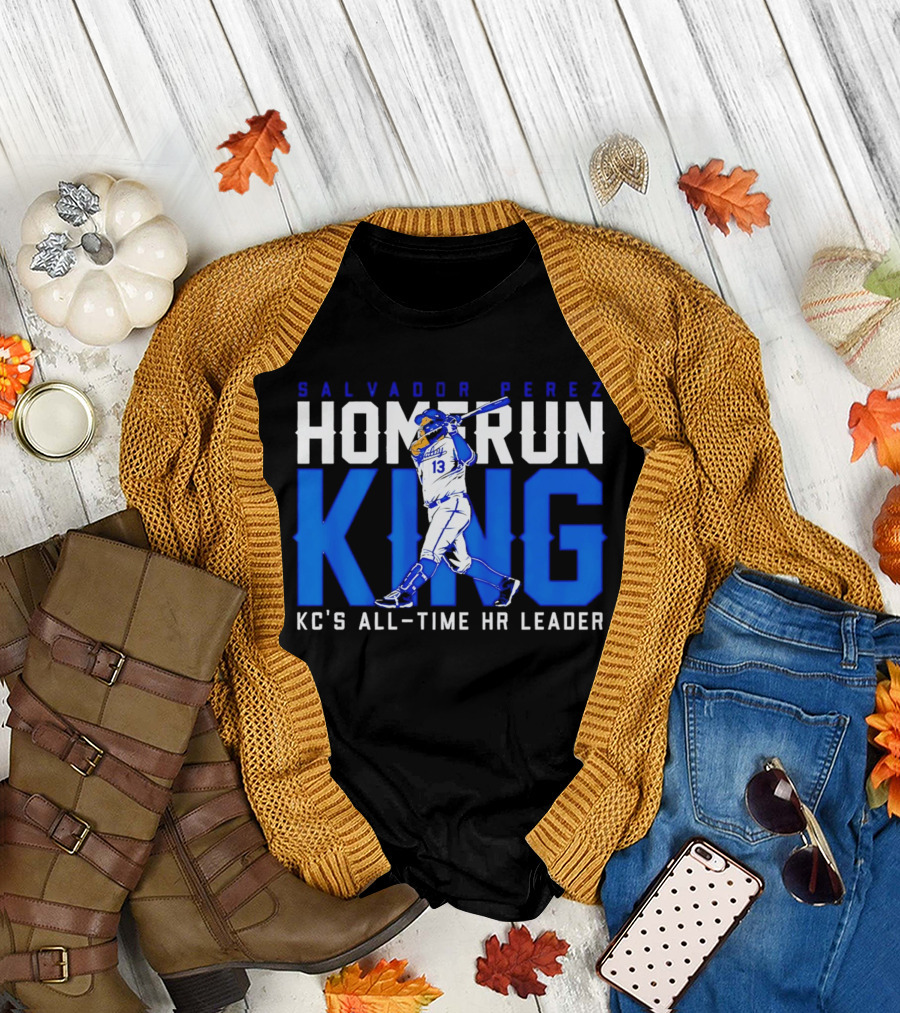 Salvador Perez Homerun King KC's All Time HR Leader T-Shirt
