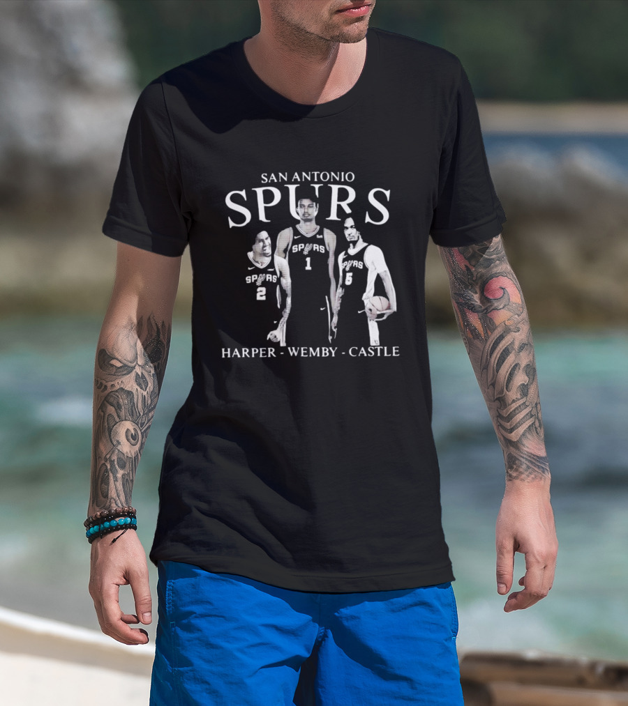 San Antonio Spurs Harper Wemby Castle T-Shirt