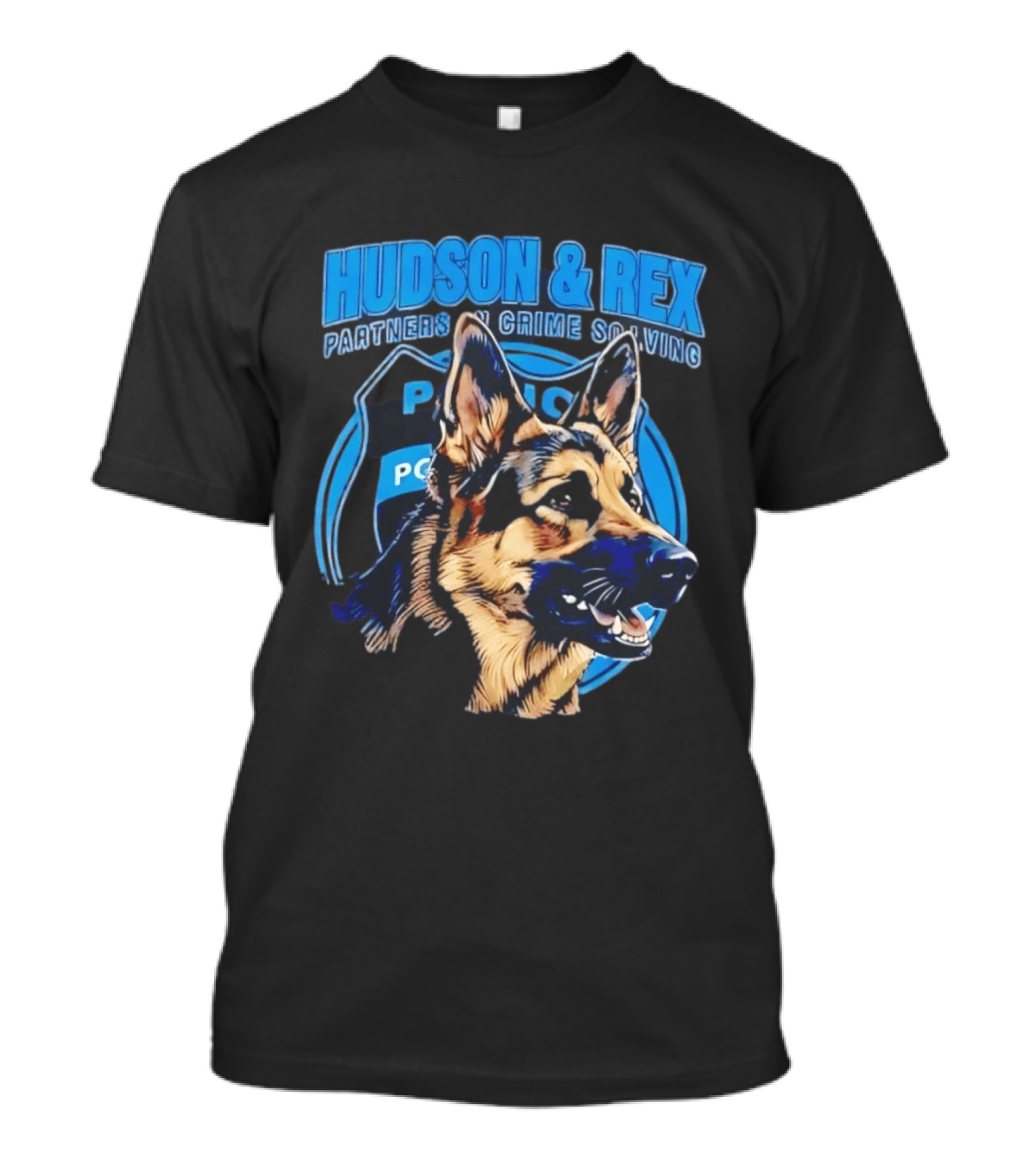 Hudson & Rex German Shepherd Partners In Crime Solving Police T-Shirt