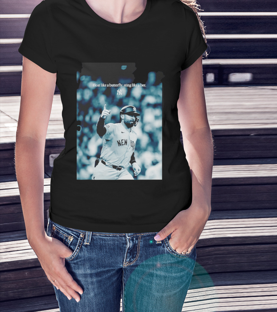 New York Yankees Float Like A Butterfly Sting Like A Bee T-Shirt