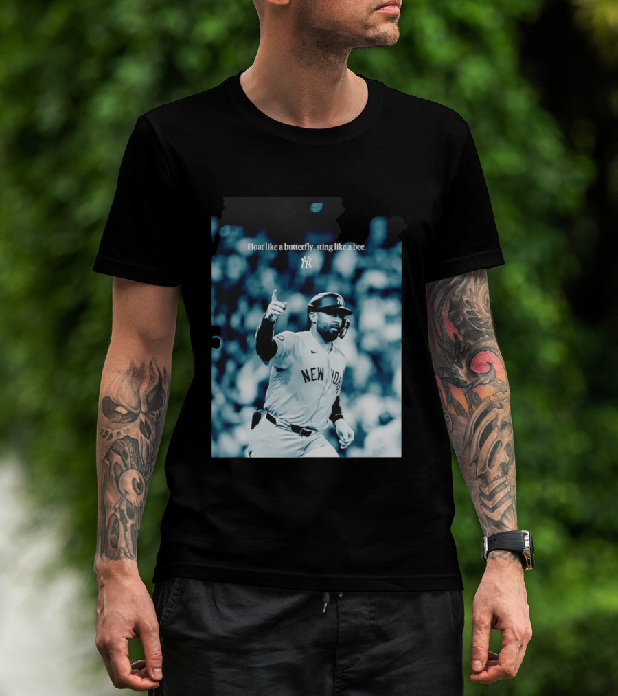 New York Yankees Float Like A Butterfly Sting Like A Bee T-Shirt