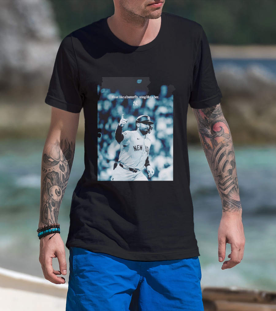 New York Yankees Float Like A Butterfly Sting Like A Bee T-Shirt