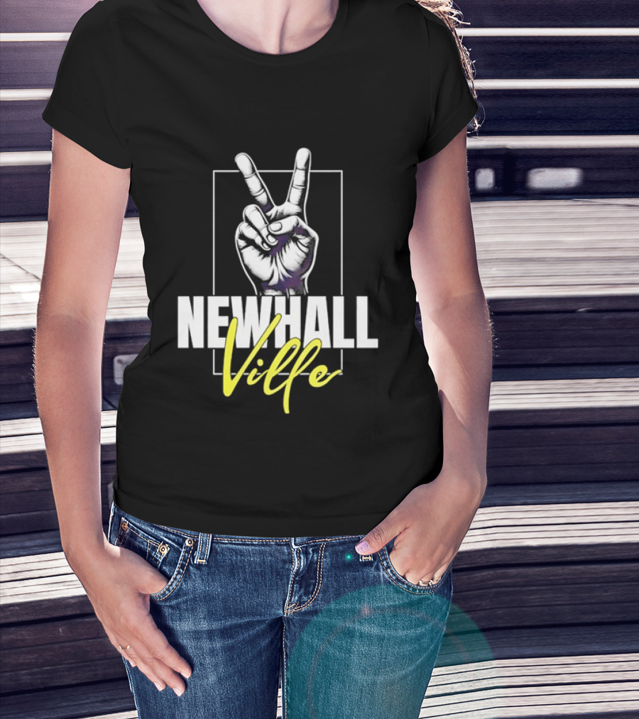 Newhall Ville Peace Gesture Hand T-Shirt