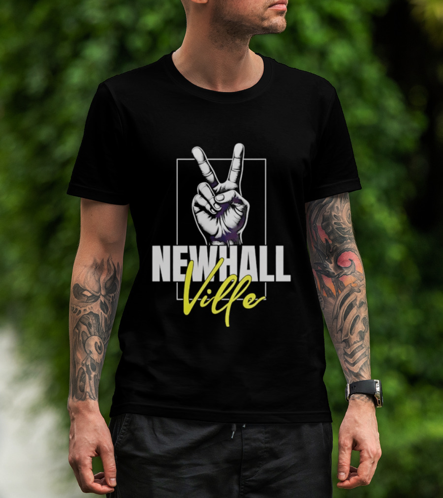 Newhall Ville Peace Gesture Hand T-Shirt