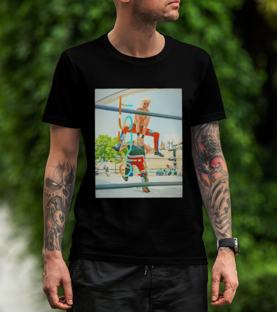 OKest Leapfrog In The World Wrestling Event Colorful Spectacle T-Shirt
