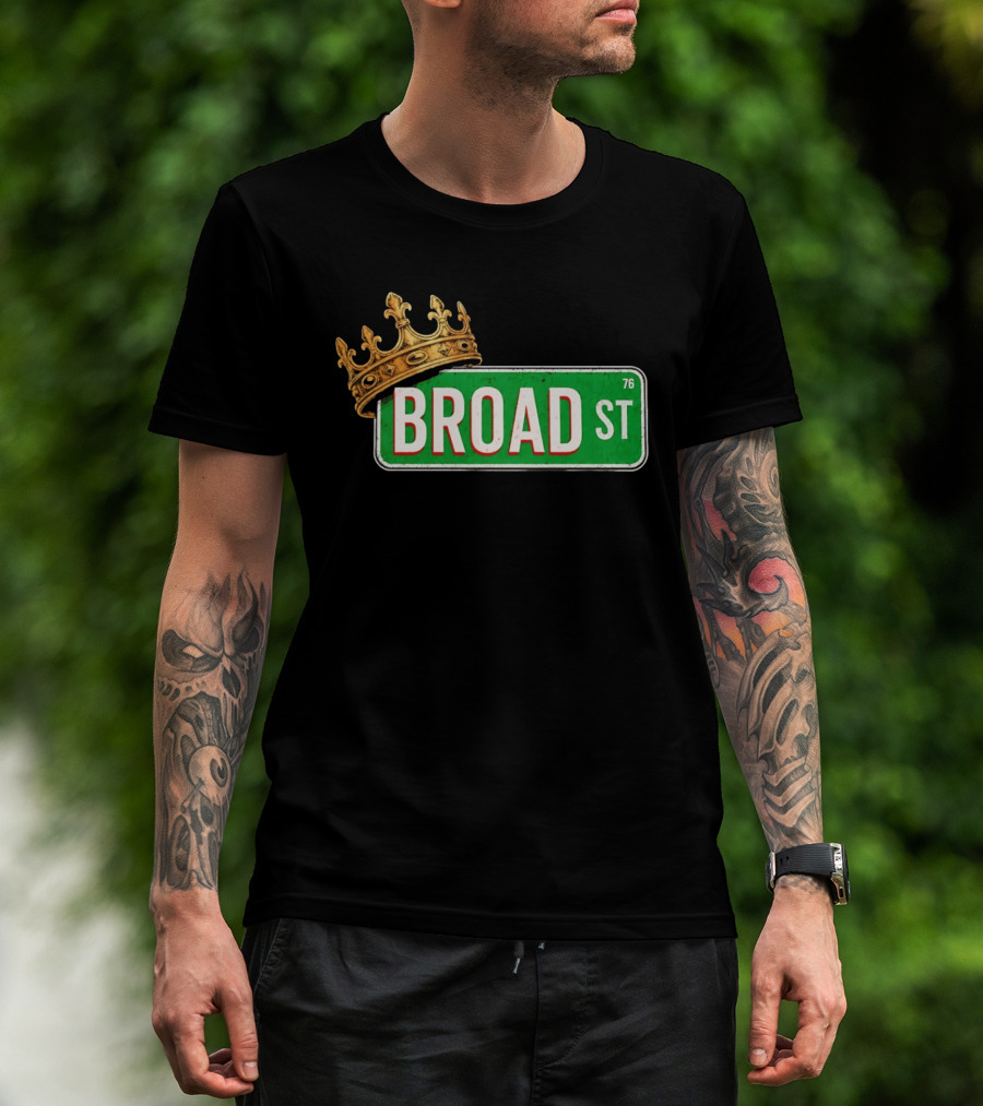 Philadelphia 76ers Broad Street 76 King Crown T-Shirt