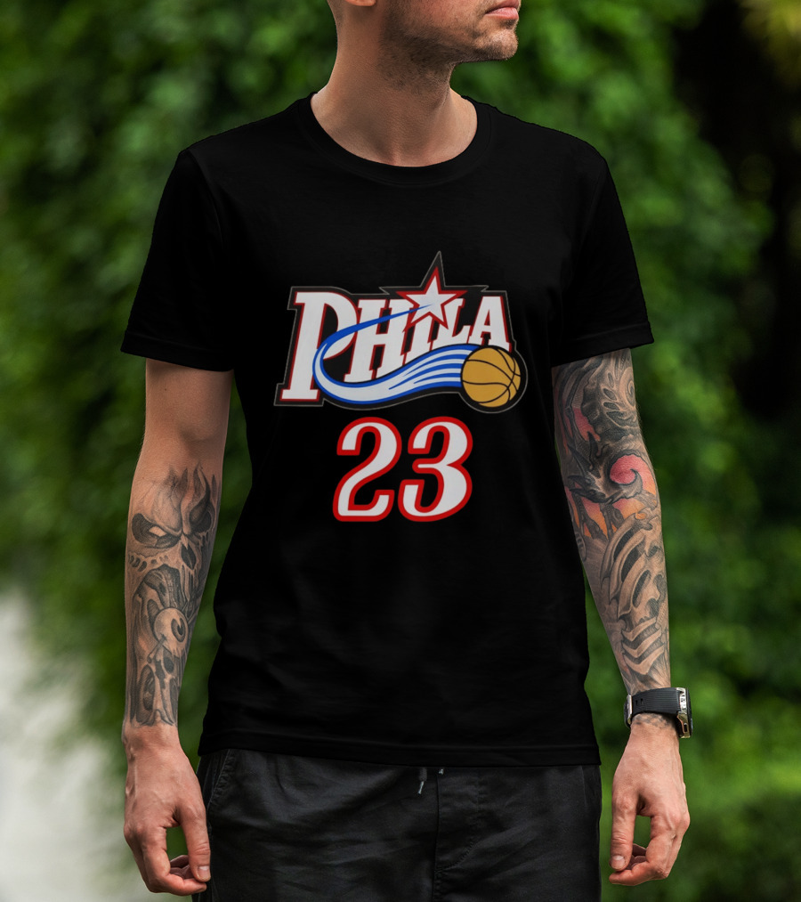 Phila Basketball LeBron James 23 Philadelphia 76ers Jersey T-Shirt