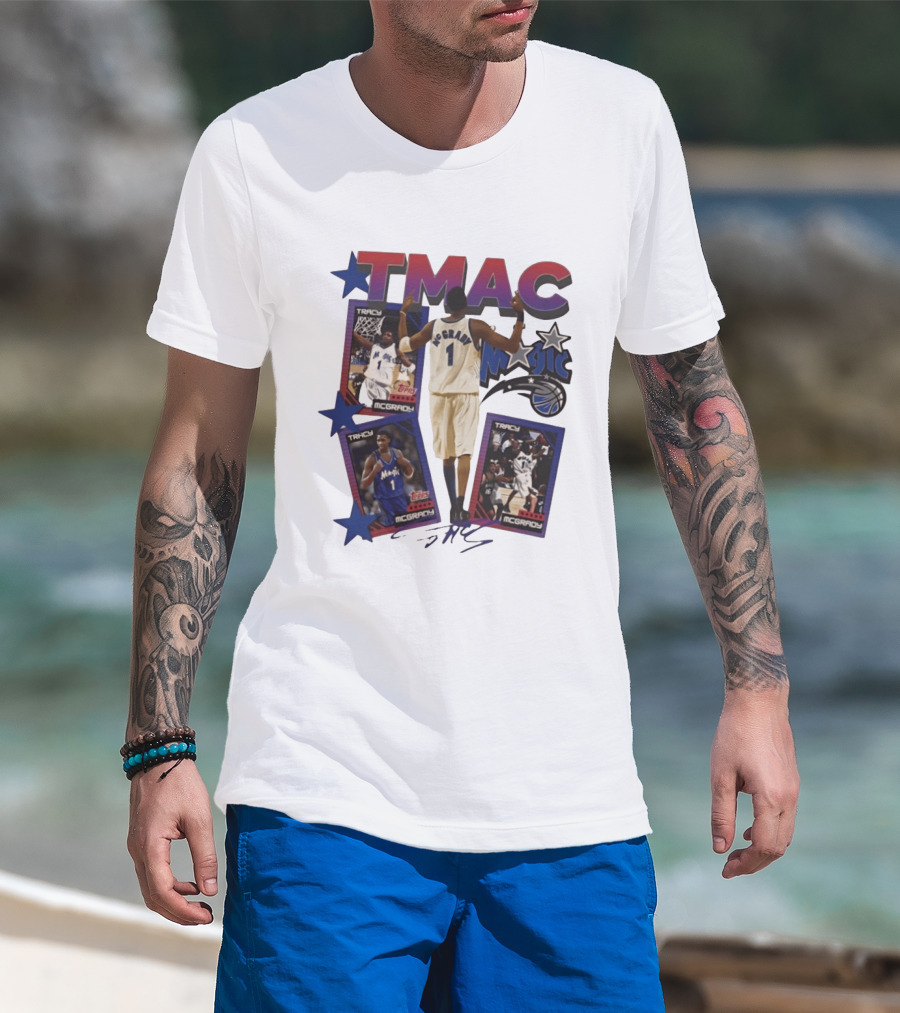 TMAC Tracy McGrady Magic Basketball Legends T-Shirt