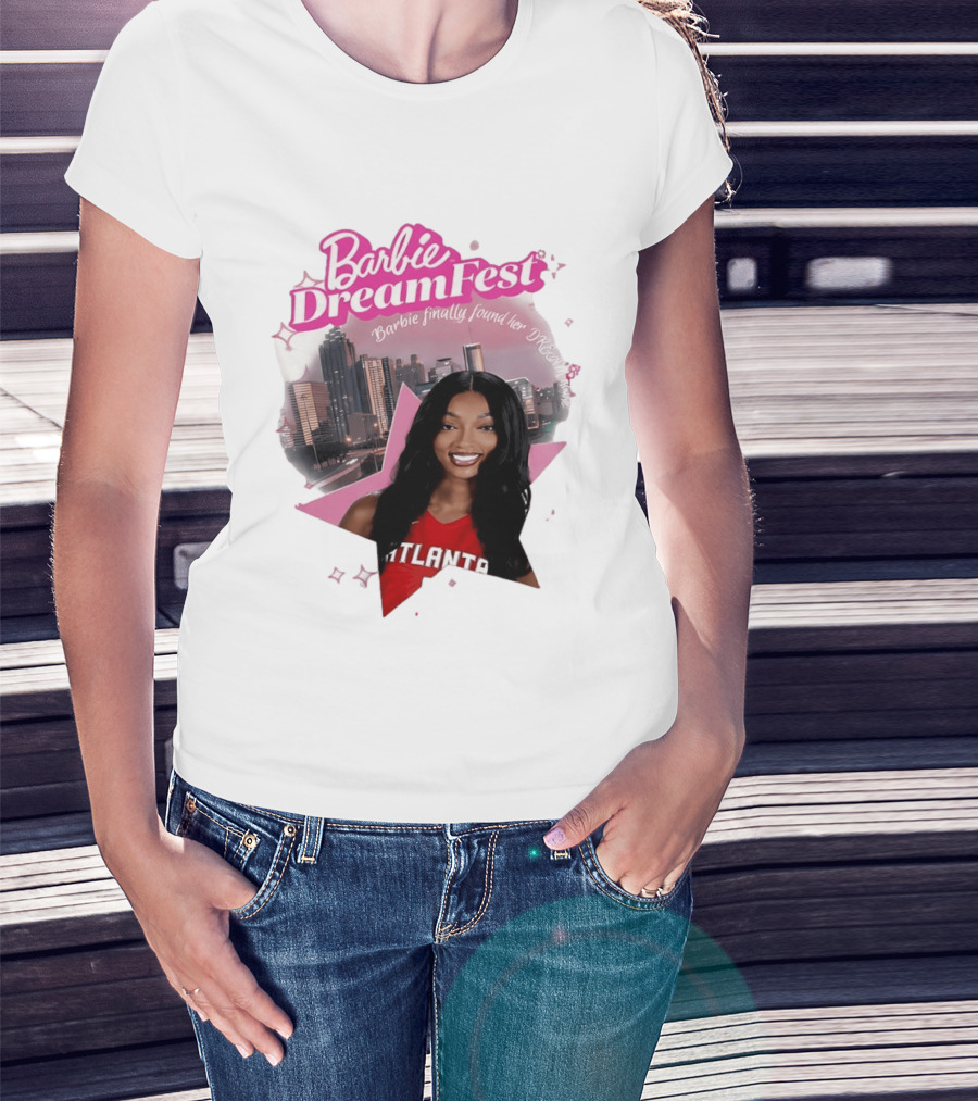 Barbie Dream Fest Angel Reese Atlanta Dream Basketball Barbie Finally Found Her Dream T-Shirt