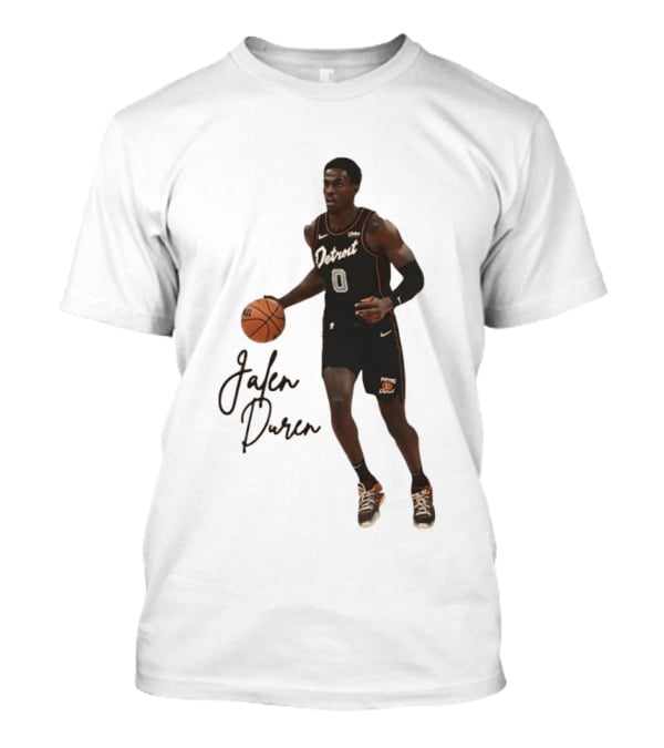 Jalen Duren Detroit Pistons Basketball Player Number 0 T-Shirt