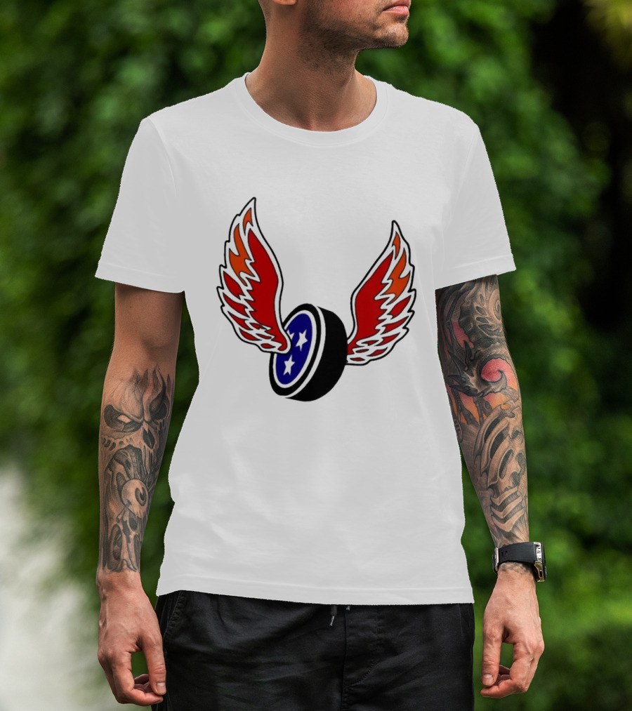 Joey Aguilar Knoxville Speed Three Star Winged Wheel T-Shirt