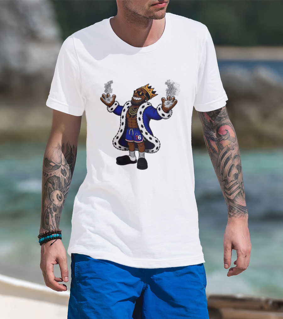 Philadelphia 76ers Muppet King With Crown And Robe T-Shirt