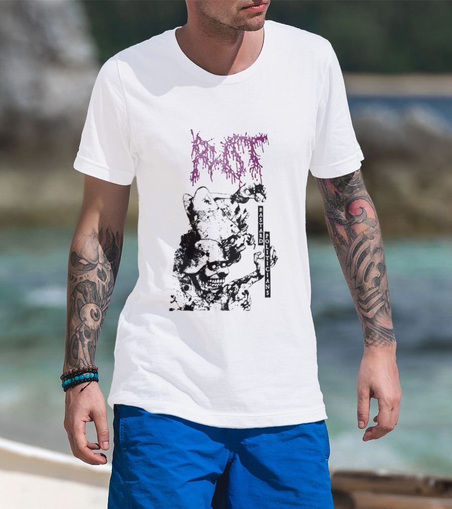 Rot Bastard Politicians Skeleton Clown Art Mockery T-Shirt