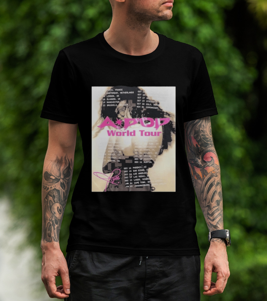 Tyla A Pop World Tour 2026 Paris Amsterdam London Dates And Signature T-Shirt