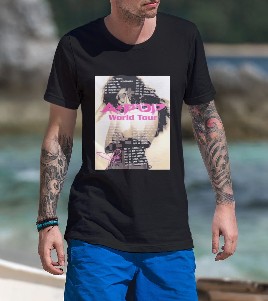Tyla A Pop World Tour 2026 Paris Amsterdam London Dates And Signature T-Shirt
