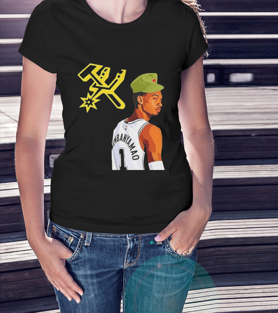 Victor Wembanyama Wemby Mao Communist Red Star Basketball Player Jersey T-Shirt