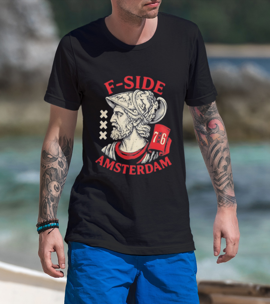 F Side Amsterdam Warrior Helmet 76 T-Shirt
