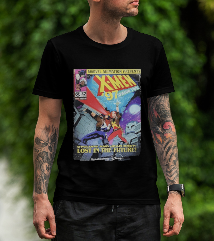 X Men 97 Season 2 Cyclops And Jean Grey Lost In The Future Time Travel Streaming On Disney Plus T-Shirt