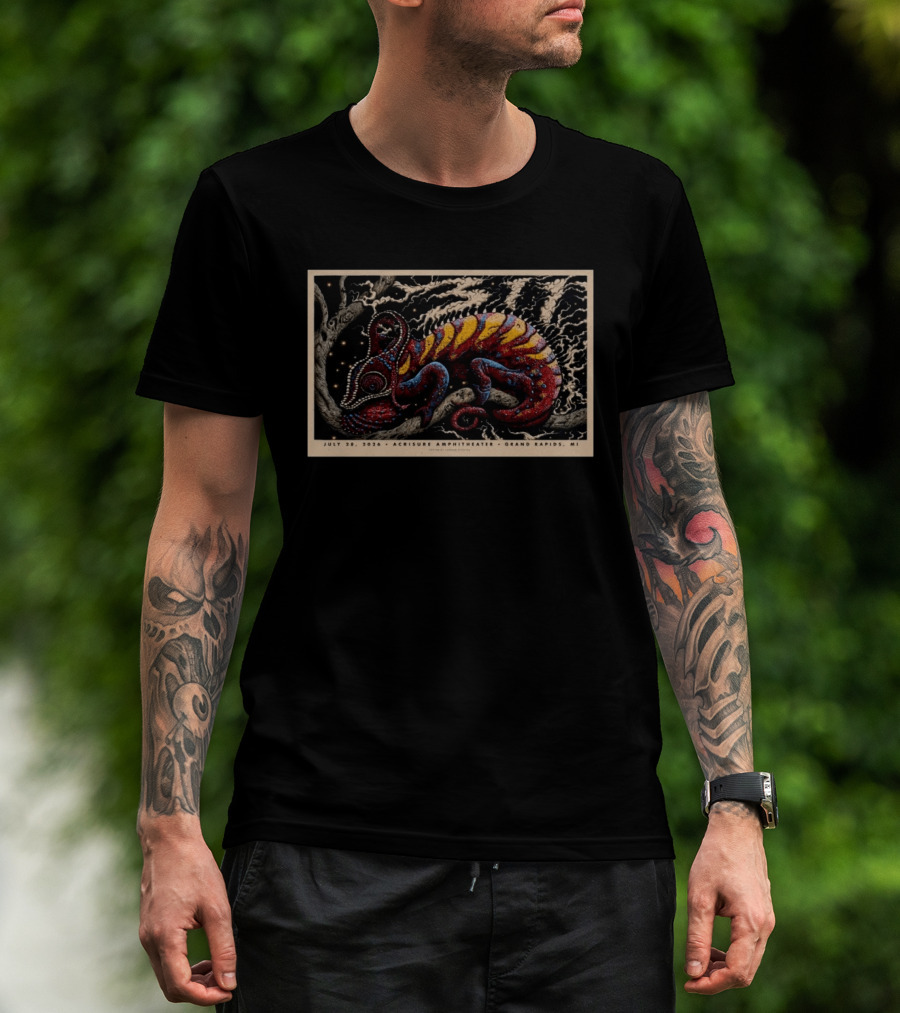 311 Concert July 28 2026 Acrisure Amphitheater Grand Rapids MI Chameleon T-Shirt