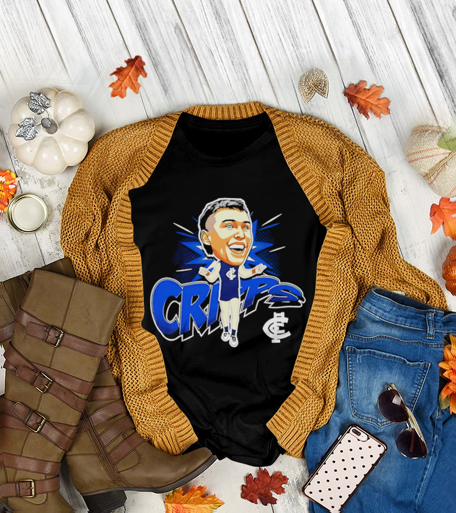 Carlton Football Club Patrick Cripps Caricature Cripps T-Shirt