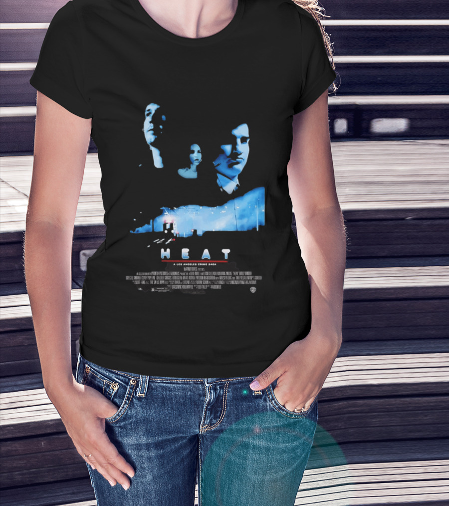 Heat A Los Angeles Crime Saga Luke Null Film Visages And Cityscape T-Shirt