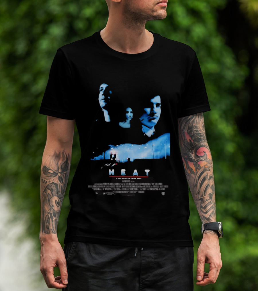 Heat A Los Angeles Crime Saga Luke Null Film Visages And Cityscape T-Shirt