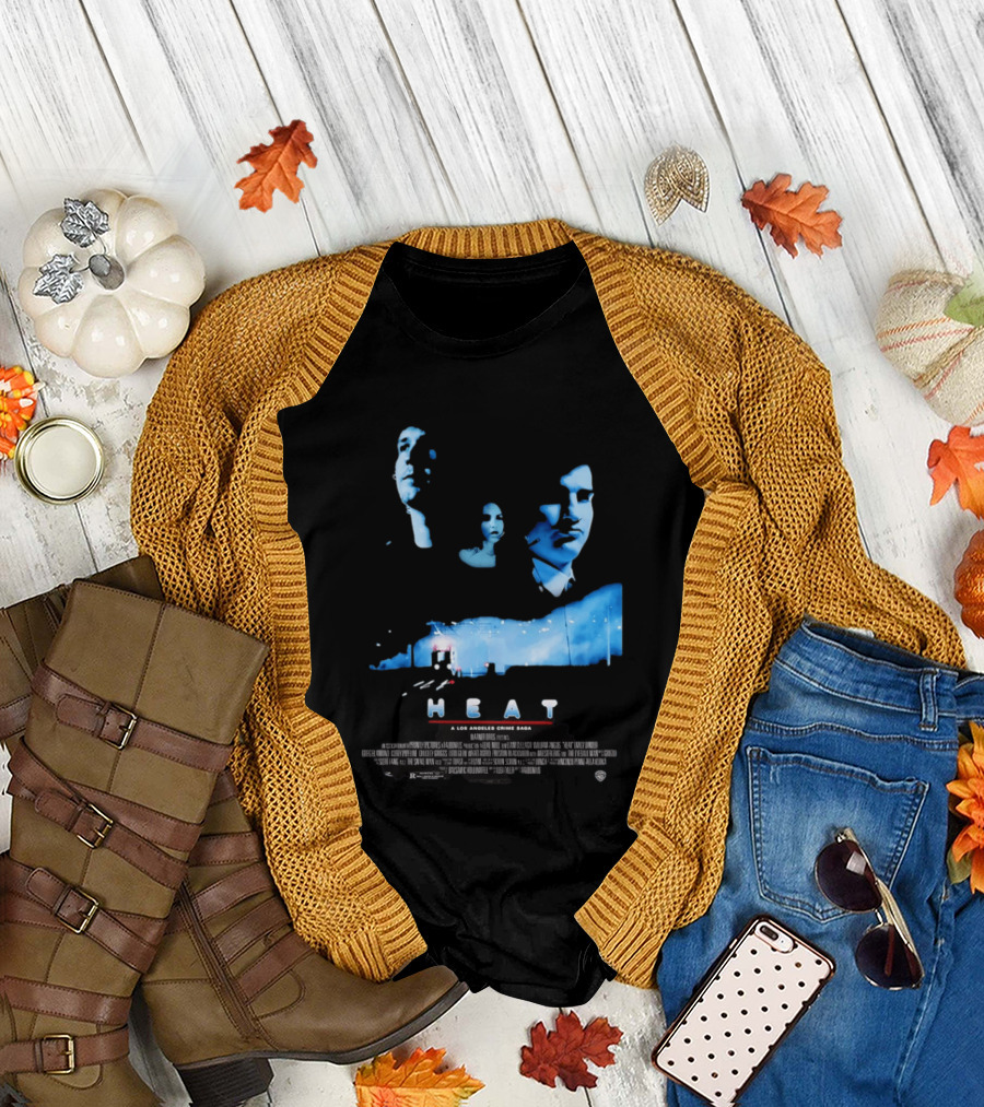 Heat A Los Angeles Crime Saga Luke Null Film Visages And Cityscape T-Shirt