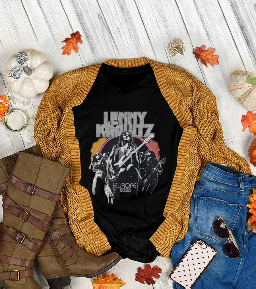Lenny Kravitz 2026 Tour Europe Retro Rock T-Shirt