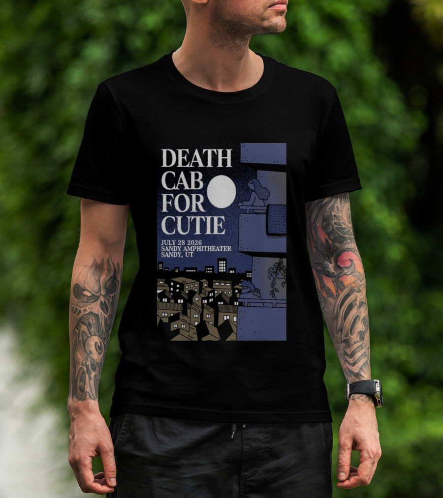 Death Cab For Cutie July 28 2026 Sandy Amphitheater Concert Sandy UT T-Shirt