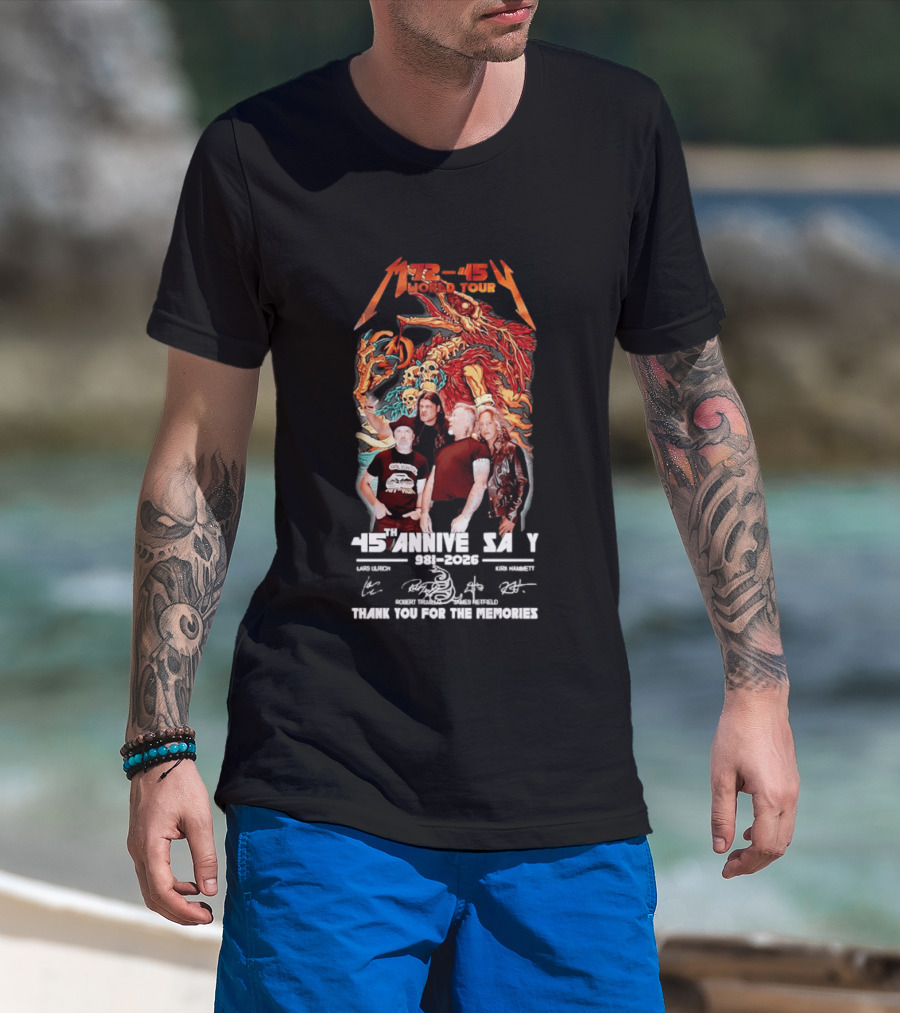 M72 45 World Tour 45th Anniversary 1981 2026 Thank You For The Memories T-Shirt