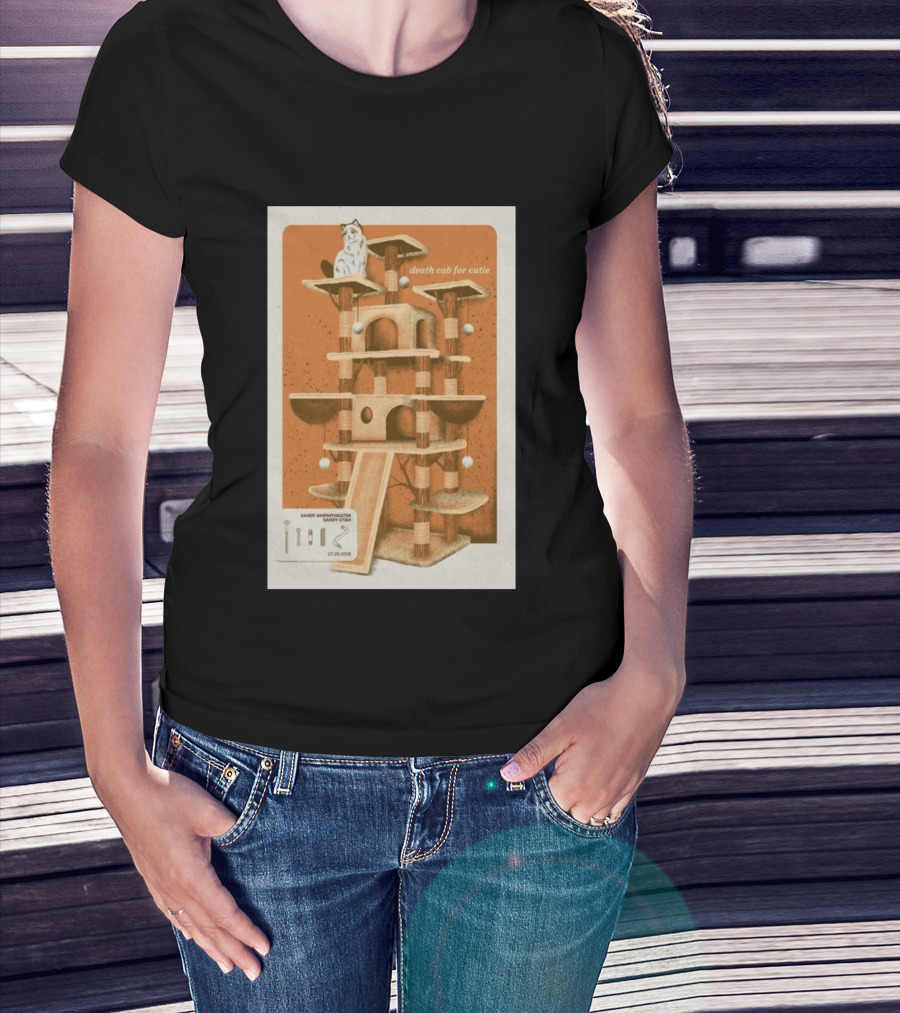 Death Cab For Cutie Sandy Amphitheater Sandy Utah July 29 2026 Cat Tree T-Shirt