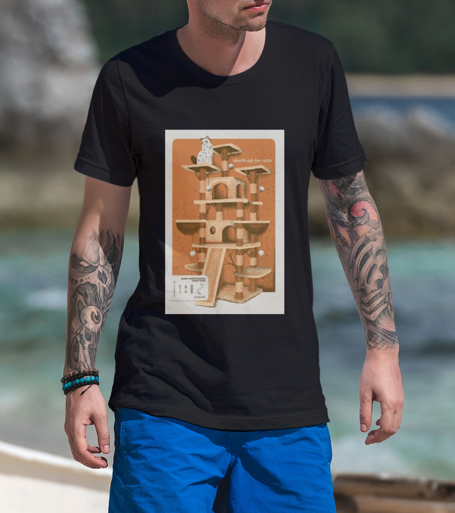 Death Cab For Cutie Sandy Amphitheater Sandy Utah July 29 2026 Cat Tree T-Shirt