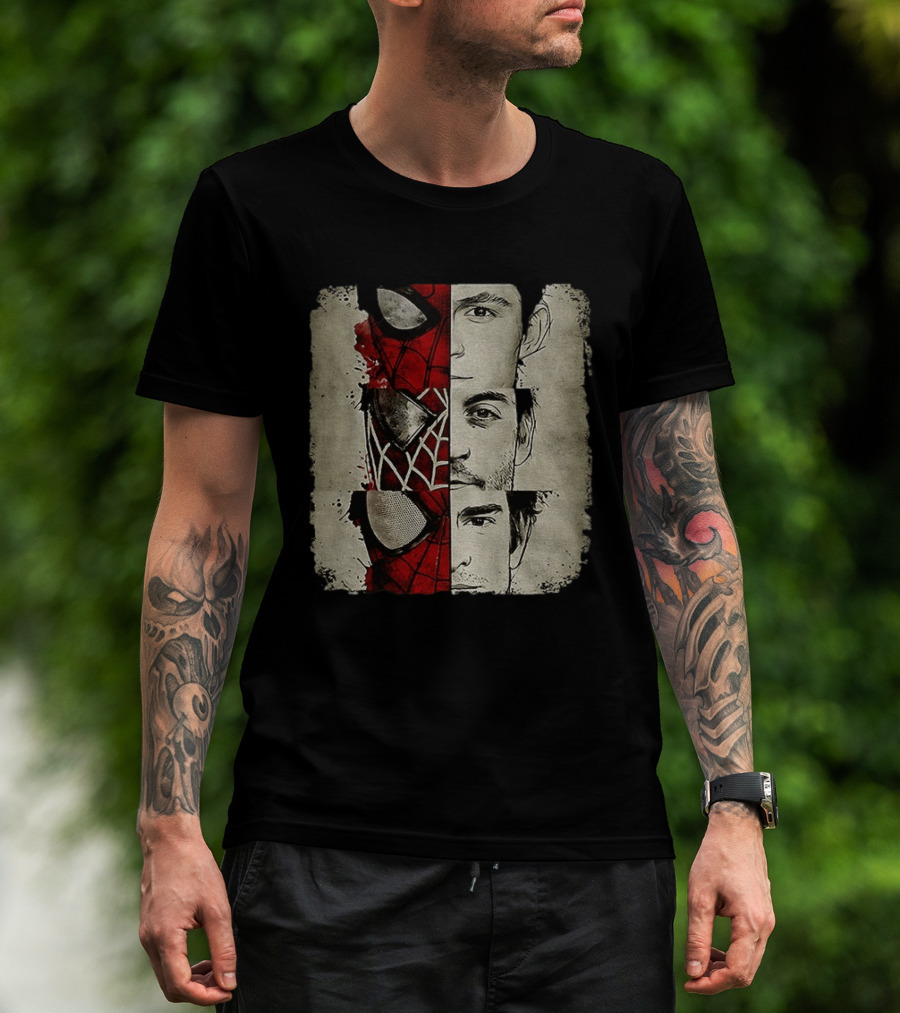 Marvel Avengers Spider Man No Way Home Three Peter Parker Faces Disneyland T-Shirt
