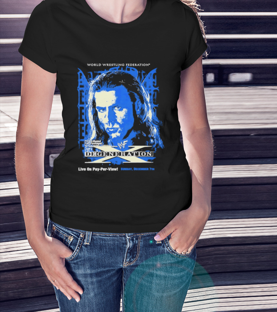 World Wrestling Federation DX Shawn Michaels D Generation X In Your House Pay Per View T-Shirt