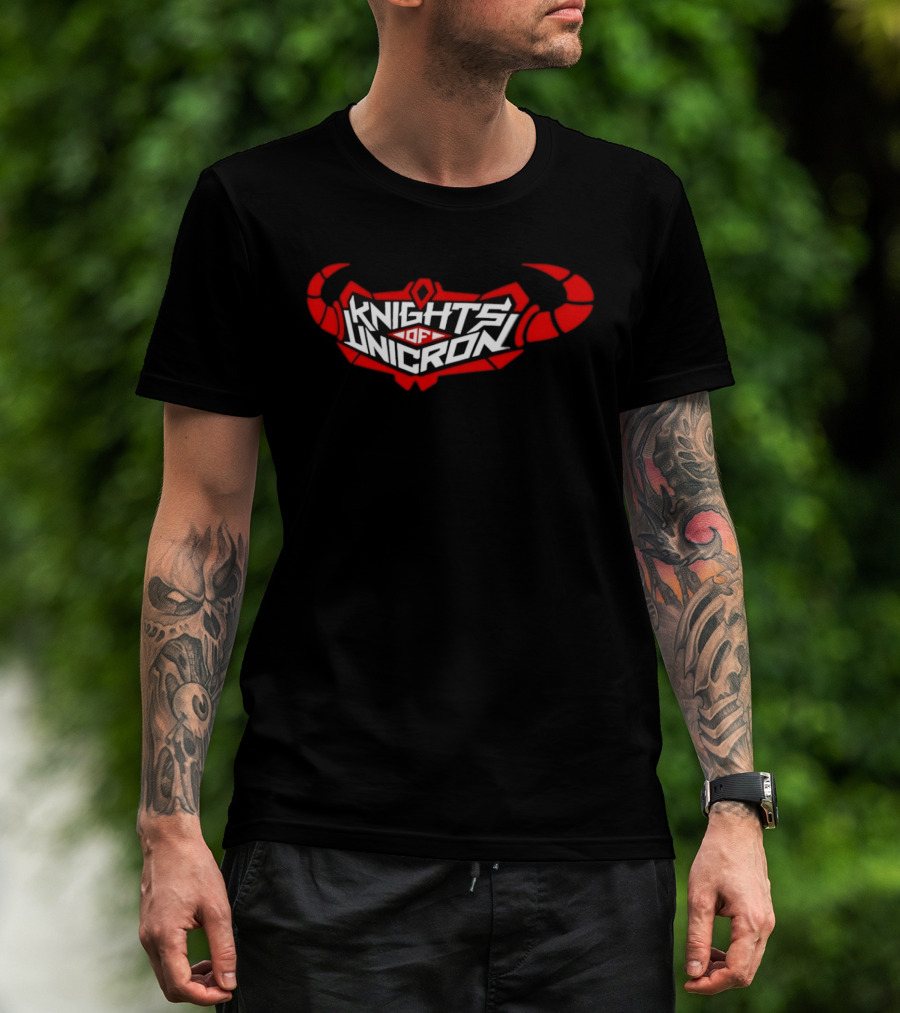 Knights Of Unicron Transformers Soundtrack Band Logo Horns T-Shirt