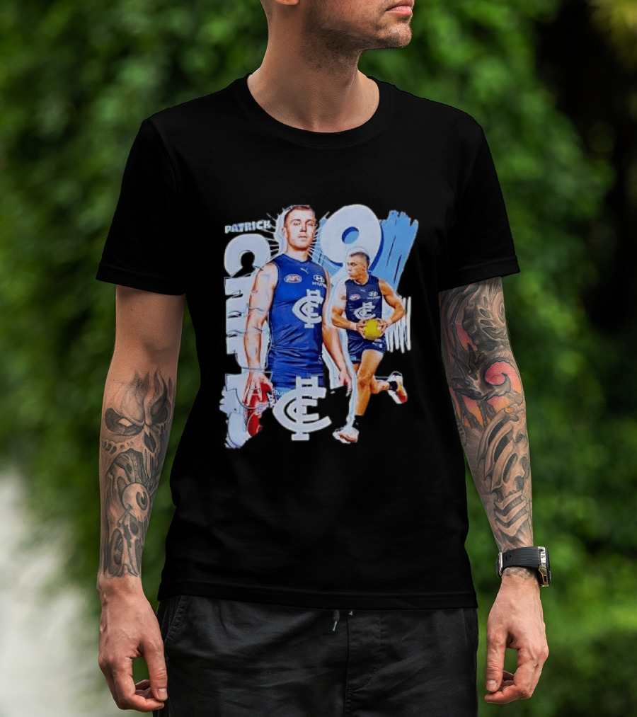 Patrick Cripps Carlton Blues AFL Star Number 9 T-Shirt