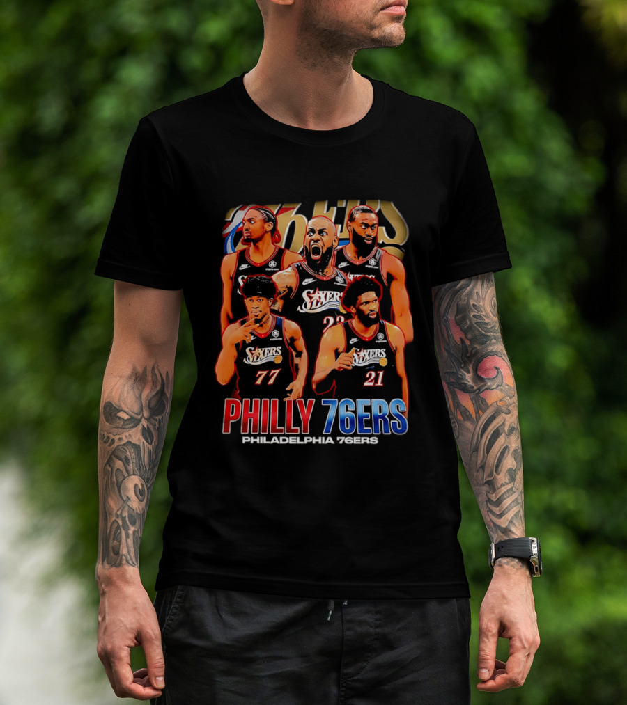 Philly 76Ers Philadelphia 76Ers Lebron James Basketball Team Players T-Shirt